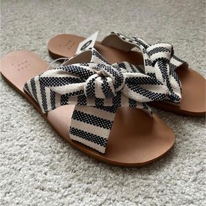 Stripped Brand New Flat Sandals